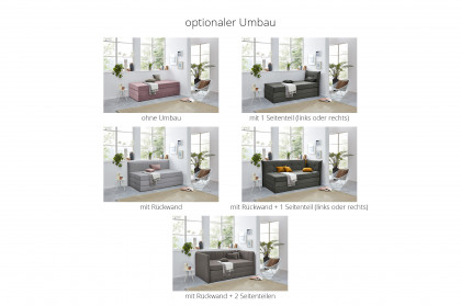 Velvet von HAPO - Boxspringliege altrosa