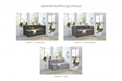 Velvet von HAPO - Boxspringliege altrosa