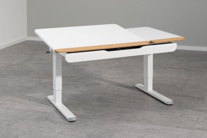 Teenio 130 GT von Paidi - Schreibtisch für Linkshänder weiß - Eiche