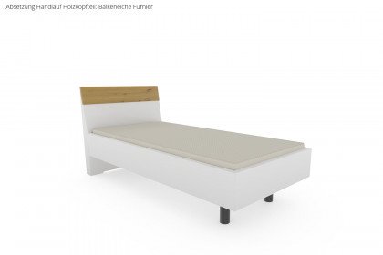 maXX von Loddenkemper - Schlafzimmer-Set in Grau/ Balkeneiche Furnier