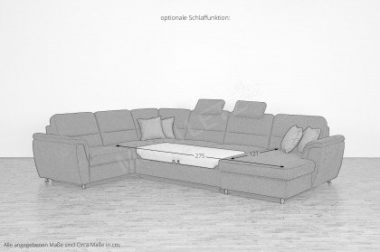 Deva von Grant Factory - XXL-Sofa links anthrazit