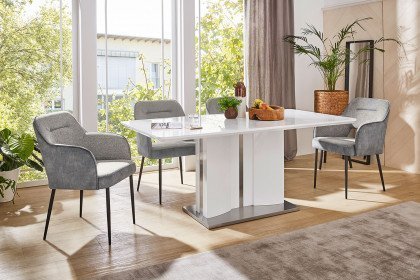 Niehoff Stuhl Capri Lederbezug in Carbon | Möbel Letz - Ihr Online-Shop