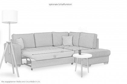 Nancy-LE19 von Grant Factory - Eckcouch rechts grau