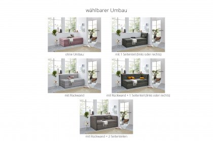 Velvet von HAPO - Boxspringliege silbergrau