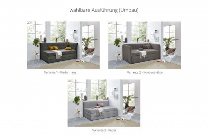 Velvet von HAPO - Boxspringliege silbergrau