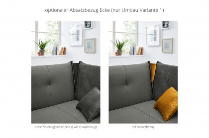 Velvet von HAPO - Boxspringliege silbergrau