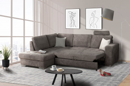 Nancy-LE19 von Grant Factory - Eckcouch links grau