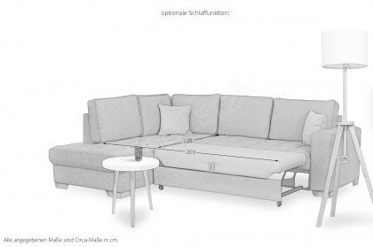 Nancy-LE19 von Grant Factory - Eckcouch links grau