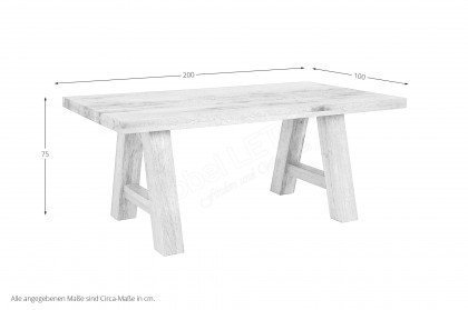 Lugo von Standard Furniture - Esstisch mit Holzgestell