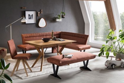 Grenoble von Standard Furniture - Eckbank orange/ schwarz
