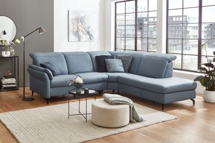 Sardena von vito - Ecksofa Ausführung rechts grey-blue