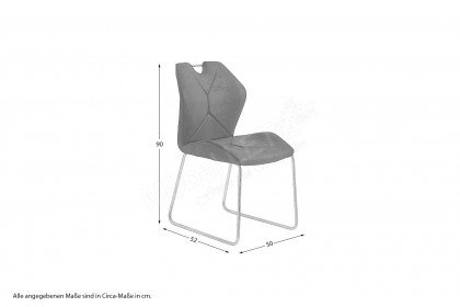 Carasco von VALMONDO - Stuhl in Carbon Schwarz