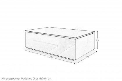 MO&MA von Munari - Couchtisch in Glas dunkelgrau/ Design-Line Stahl
