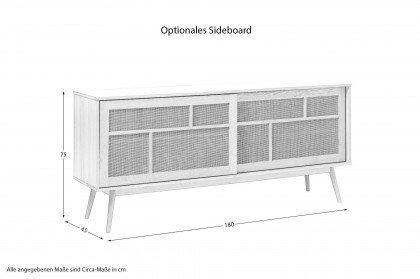 Barrali von Skandinavische Möbel - Esstisch mit Ansteckplatten