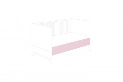 Olli von Paidi - Spossen-Kinderbett rosé Liegefläche 70x140 cm