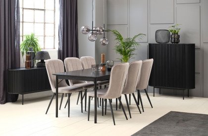 Savanola von Skandinavische Möbel - Esstisch mit zwei Ansteckplatten