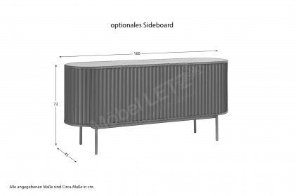 Savanola von Skandinavische Möbel - Esstisch mit zwei Ansteckplatten