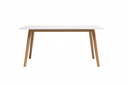 Turin von Skandinavische Möbel - Esstisch mit weißer MDF/ Melamin Tischplatte