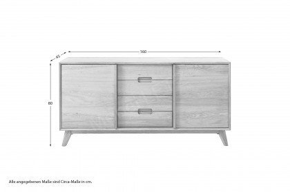 RHO von Skandinavische Möbel - Sideboard mit 4 Schubladen