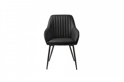 Melfort von Skandinavische Möbel - Esszimmerstuhl in schwarzem Design