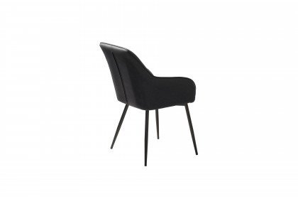 Melfort von Skandinavische Möbel - Esszimmerstuhl in schwarzem Design