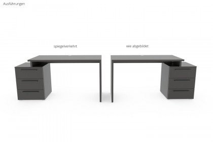 maXX von Loddenkemper - Schreibtisch in Schiefergrau