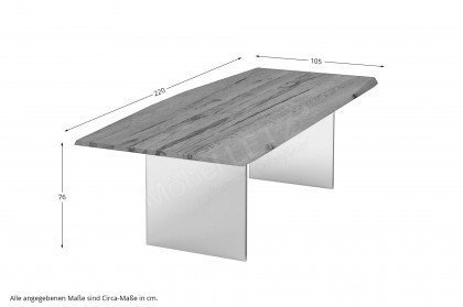 Concept 4 You von BODAHL MØBLER - Tisch mit Glasgestell