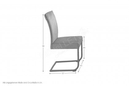4011 von Niehoff Sitzmöbel - Schwingstuhl in Graphit