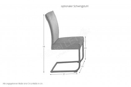 Melamax von Niehoff Sitzmöbel - Esstisch mit Synchronauszug