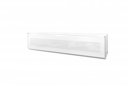 Modena von Munari - TV-Element in weißem Glas/ inklusive Beleuchtung