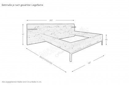 Mapy von vito - Schlafzimmer Artisan-Eiche Industrial Style