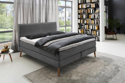 Linea-Dream von Meise Möbel - Boxspringbett 180 x 200 cm grau