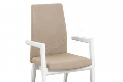 Lavita von Rietberger - Stuhl in Weiß/ Almond
