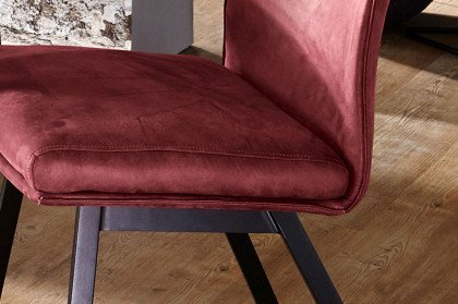 Miteo 3003 von MONDO - Stuhl rot/ schwarz