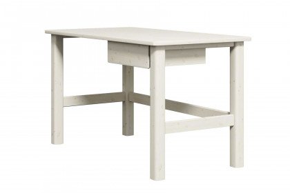 Classic-LE16 von FLEXA - Schreibtisch mit Schublade Kiefer white washed