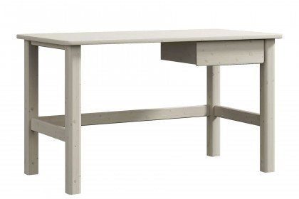 Classic-LE16 von FLEXA - Schreibtisch mit Schublade Kiefer white washed