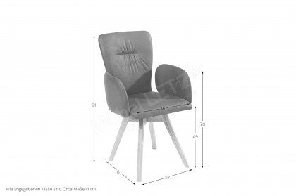 Calimera 3002 von MONDO - Stuhl mit Armlehnen