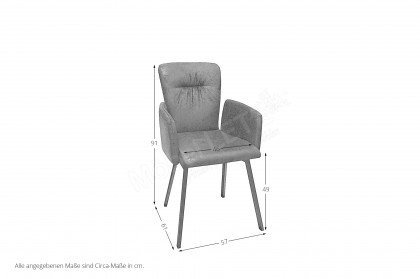 Calimera 3002 von MONDO - Stuhl in Schwarz/ Anthrazit