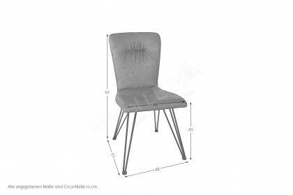 Calimera 3002 von MONDO - Stuhl mit Metallgestell