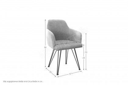 Calimera 3002 von MONDO - Stuhl in Grau