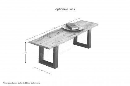 Tables & Co. von SIT Möbel - Esstisch aus Akazie und Metall