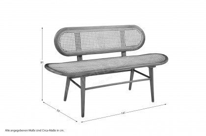 Tables & Co. von SIT Möbel - Bank aus Rattanpalme