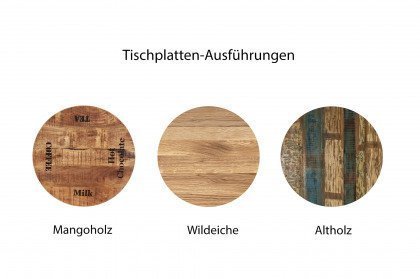 Tables & Co. von SIT Möbel - Bartisch aus Wildeiche und Gusseisen