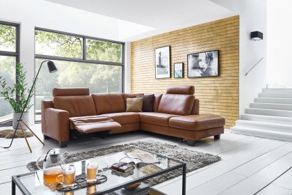 Maestra von MONDO - Ecksofa Variante rechts cognac