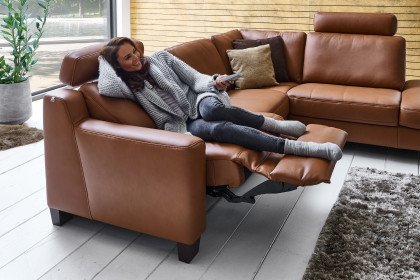 Maestra von MONDO - Ecksofa Variante rechts cognac