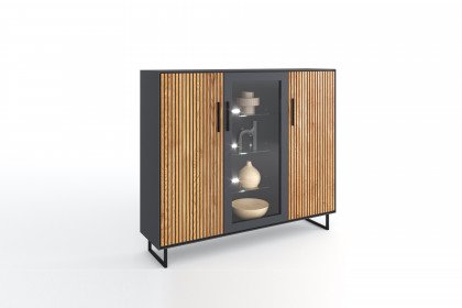 Stella-living von Elfo Möbel - Highboard 3404 Eiche