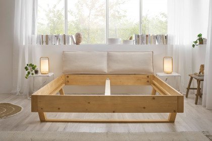 Andria von LIV'IN - Doppelbett mit Kufen Fichte massiv 180x200 cm