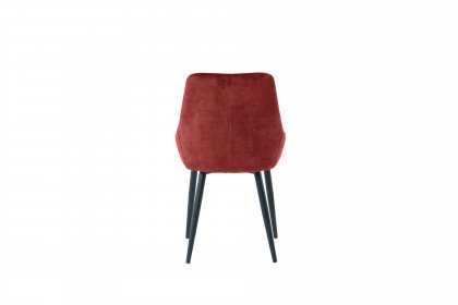 Sit & Chairs von SIT Möbel - Polsterstuhl im roten Samtbezug