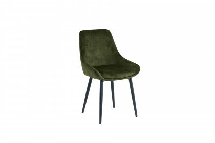 Sit & Chairs von SIT Möbel - Polsterstuhl in grünem Samtbezug