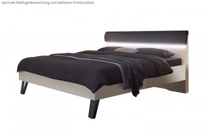 maXX von Loddenkemper - Bett in Weiß mit Kopfteil aus Holz